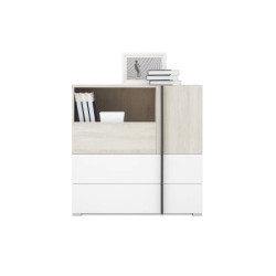 Komoda Remo RM8 Barva korpusu + barva dveří: Dub Wilton/ Bílá/ Antracit