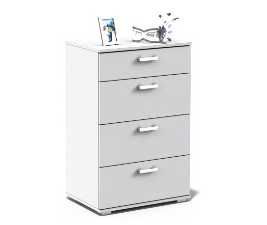 Komoda se zásuvkami rea sisa 10 – bílá