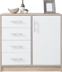 Komoda Smart SRK2 Barva korpusu + barva dveří: Dub sonoma + Bílá