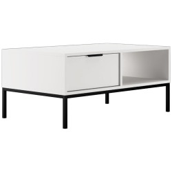 Konferenční stolek 100 Austin bílá/černá