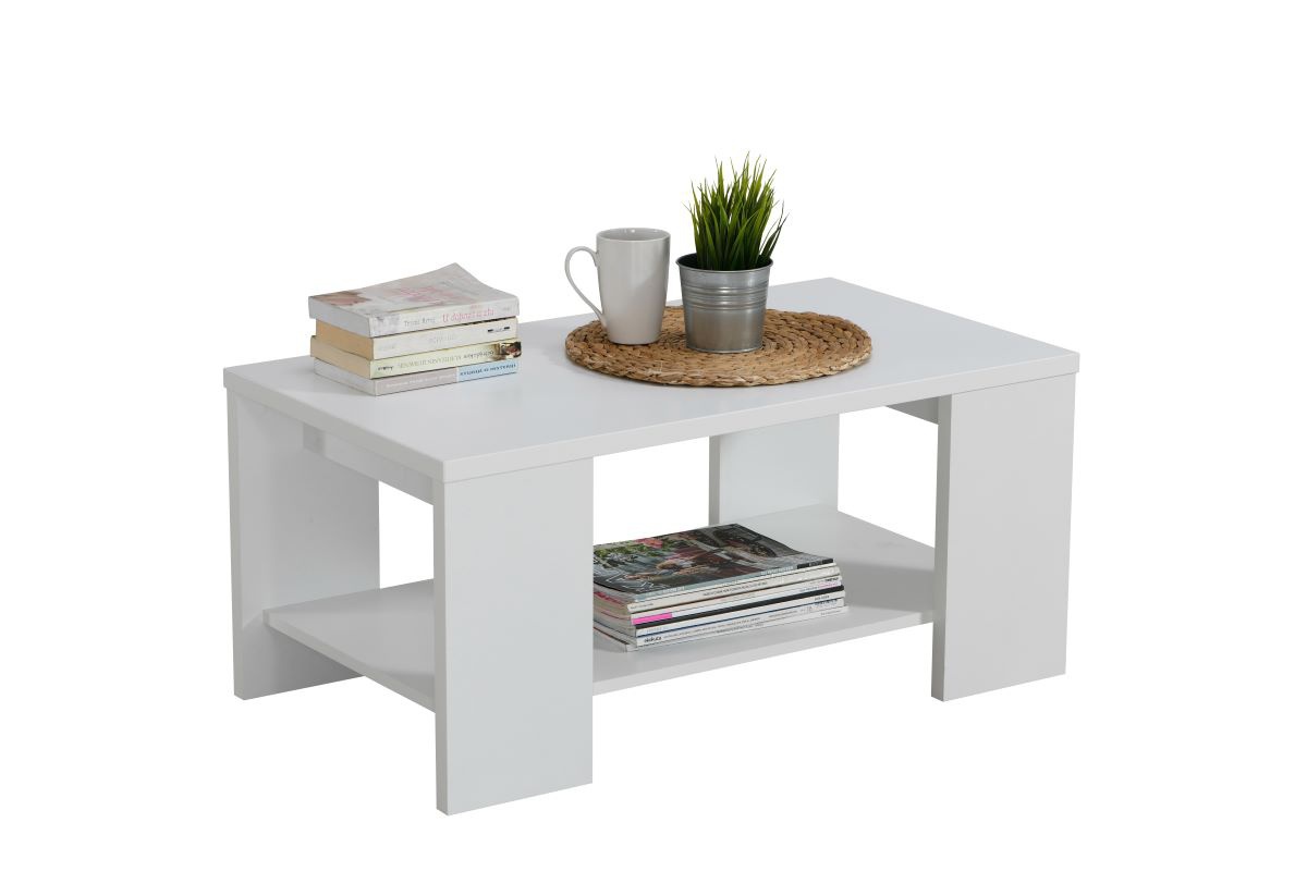 Konferenční stolek 90x50cm kimora - bílá