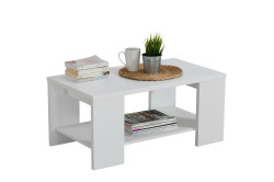 Konferenční stolek 90x50cm kimora - bílá