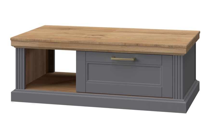 Konferenční stolek artis - šedá/ořech pacific