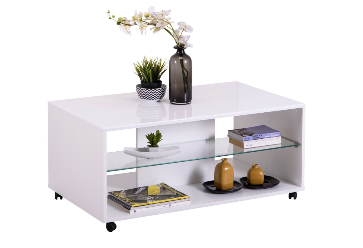 Konferenční stolek carter - bílá