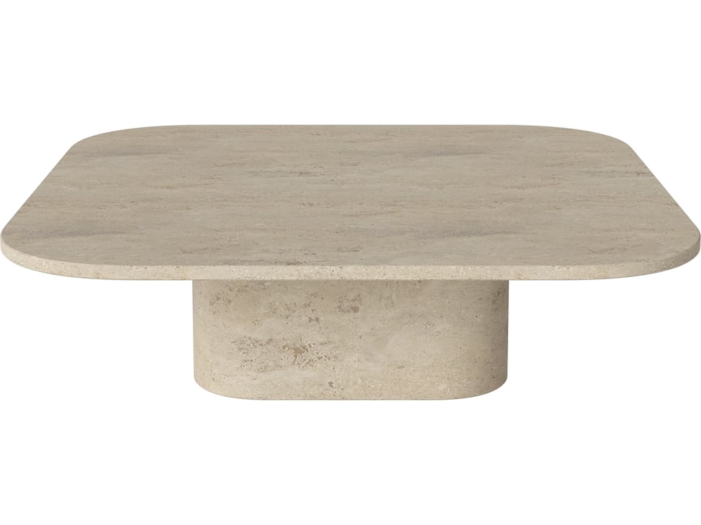 Konferenční stolek Eida 100 x 100 cm, více variant - Bolia Varianta: Sand Travertine, výška 28 cm