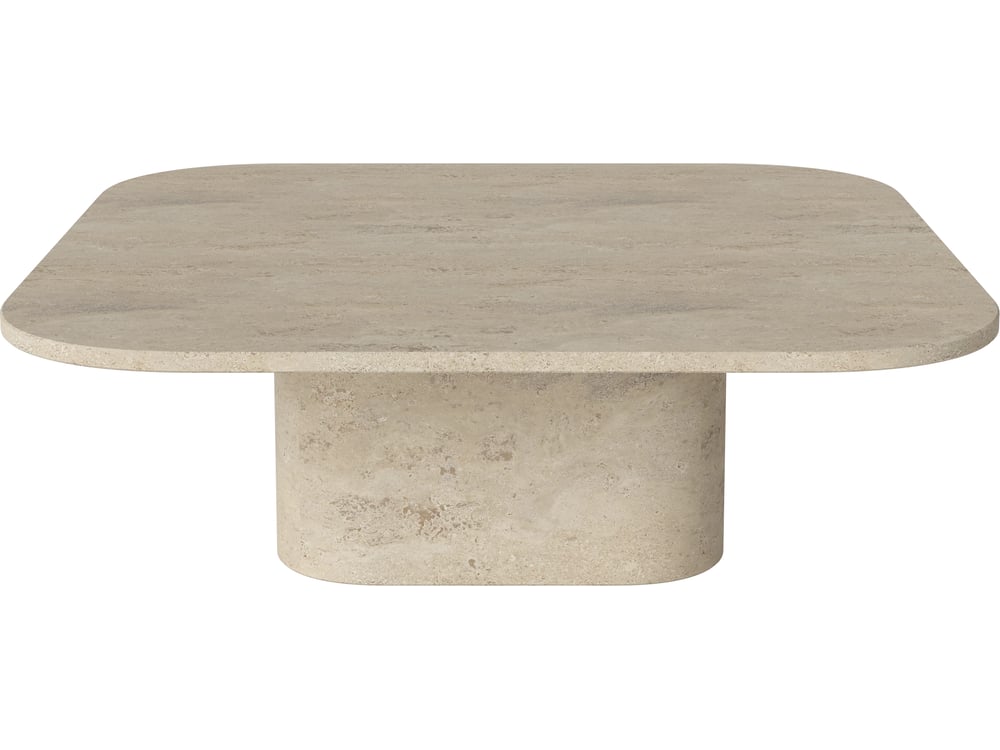 Konferenční stolek Eida 100 x 100 cm, více variant - Bolia Varianta: Sand Travertine, výška 32 cm