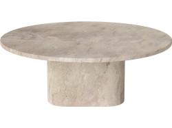 Konferenční stolek Eida Ø90 cm, více variant - Bolia Varianta: Beige marble, výška 32 cm