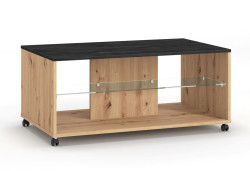 Konferenční stolek eira - dub artisan/černá