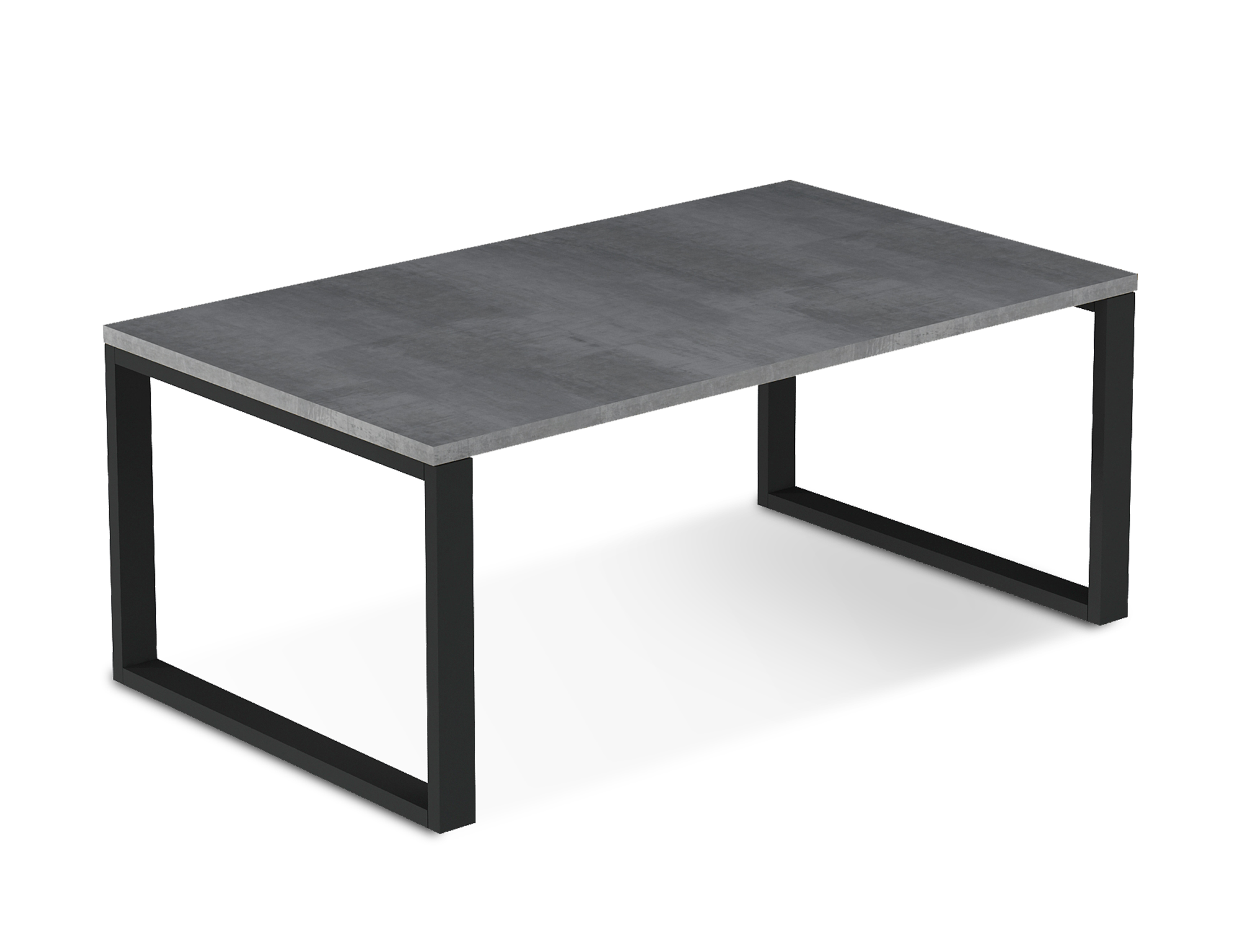 Konferenční stolek Fresco Barva desky: Beton, Barva podstavy: Černá