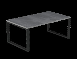 Konferenční stolek Fresco Barva desky: Beton, Barva podstavy: Černá