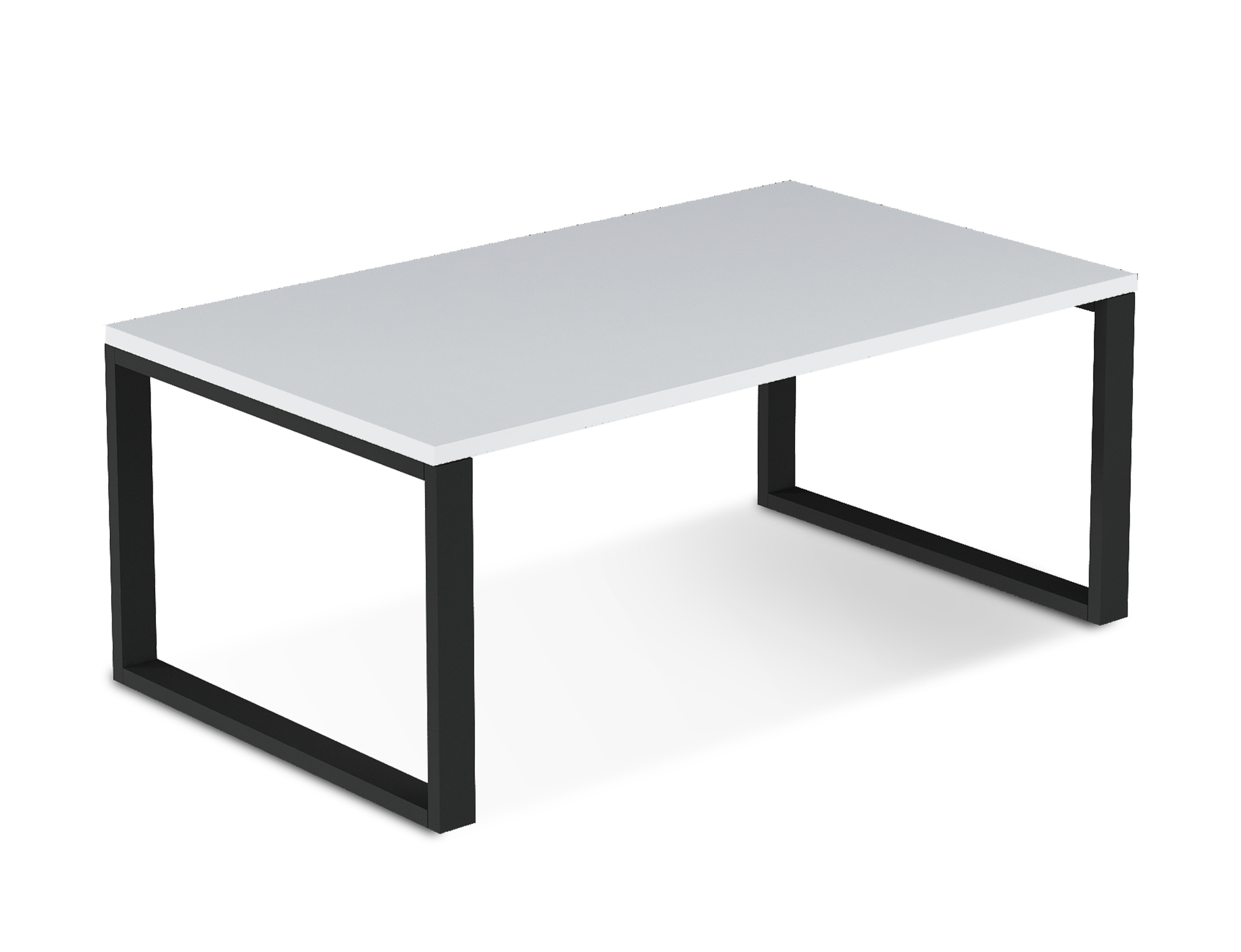 Konferenční stolek Fresco Barva desky: Bílá, Barva podstavy: Černá