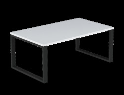 Konferenční stolek Fresco Barva desky: Bílá, Barva podstavy: Černá