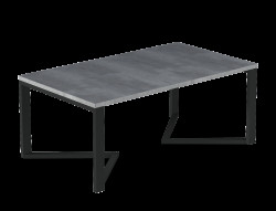 Konferenční stolek Gavino Barva desky: Beton, Barva podstavy: Černá