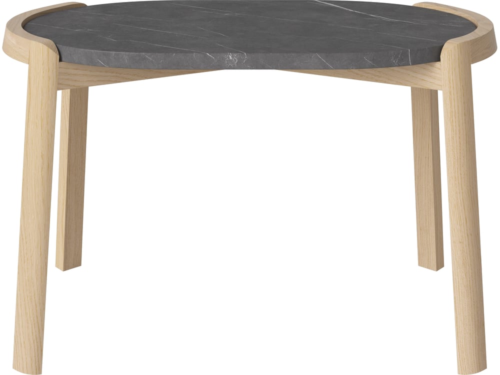 Konferenční stolek Mix 66 x 41 cm, více variant - Bolia Varianta: Pietra Grey marble | White pigmented oiled oak, Solid | v. 42 cm