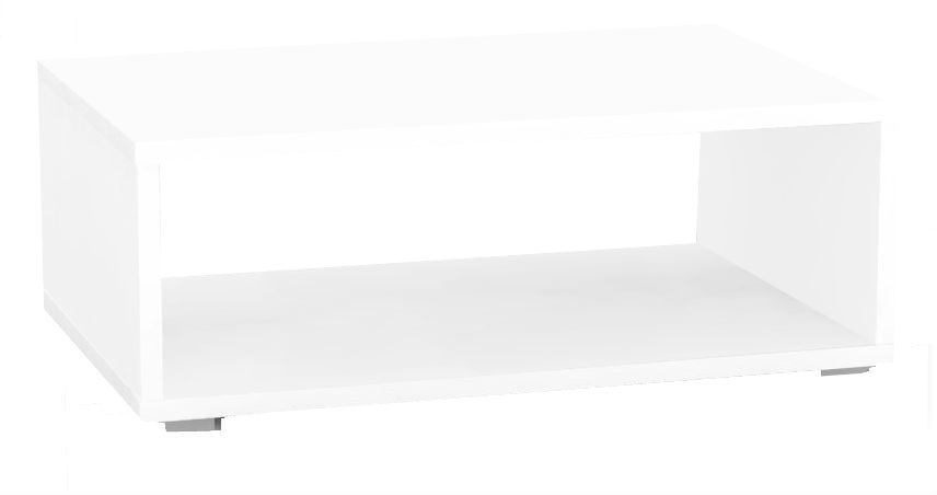 Konferenční stolek rea play 2 - bílá - s kolečky/bez koleček