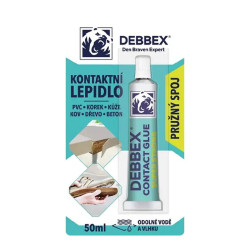 Kontaktní lepidlo Debbex 50ml blistr