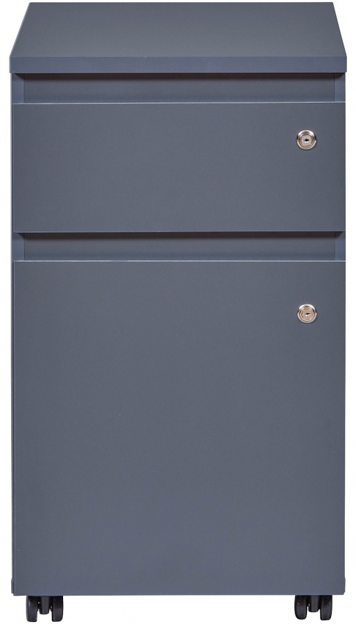 Kontejner na kolečkách player - šedá