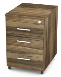 Kontejner s kolečky rea office 61 - ořech rockpile