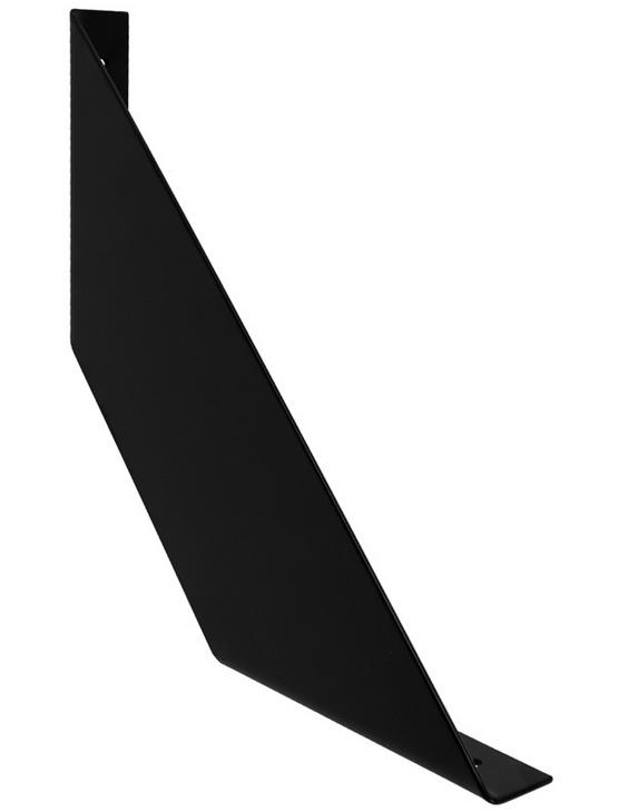 Konzola pod polici držák Loft Industrial Flat 20x20 cm černá matná