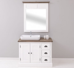 Koupelnová sestava lisi 668 - bílá/hnědá