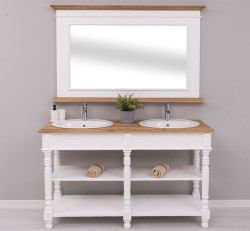 Koupelnová sestava luna 657 - bílá/hnědá