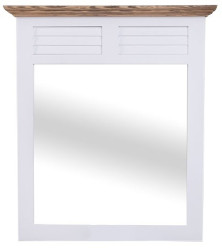 Koupelnové zrcadlo lisi 670 - bílá/hnědá