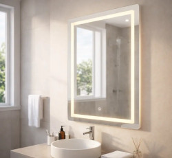 Koupelnové zrcadlo s LED osvětlením 50x70
