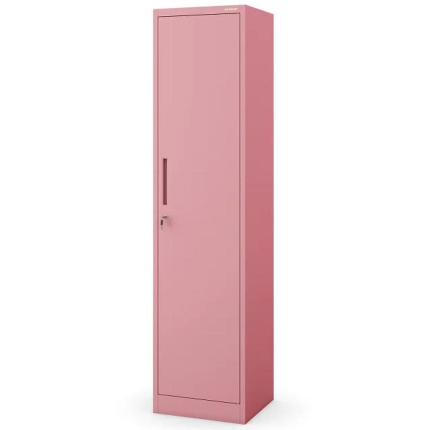 Kovová Kancelářská Skříň Alex pastelově růžové