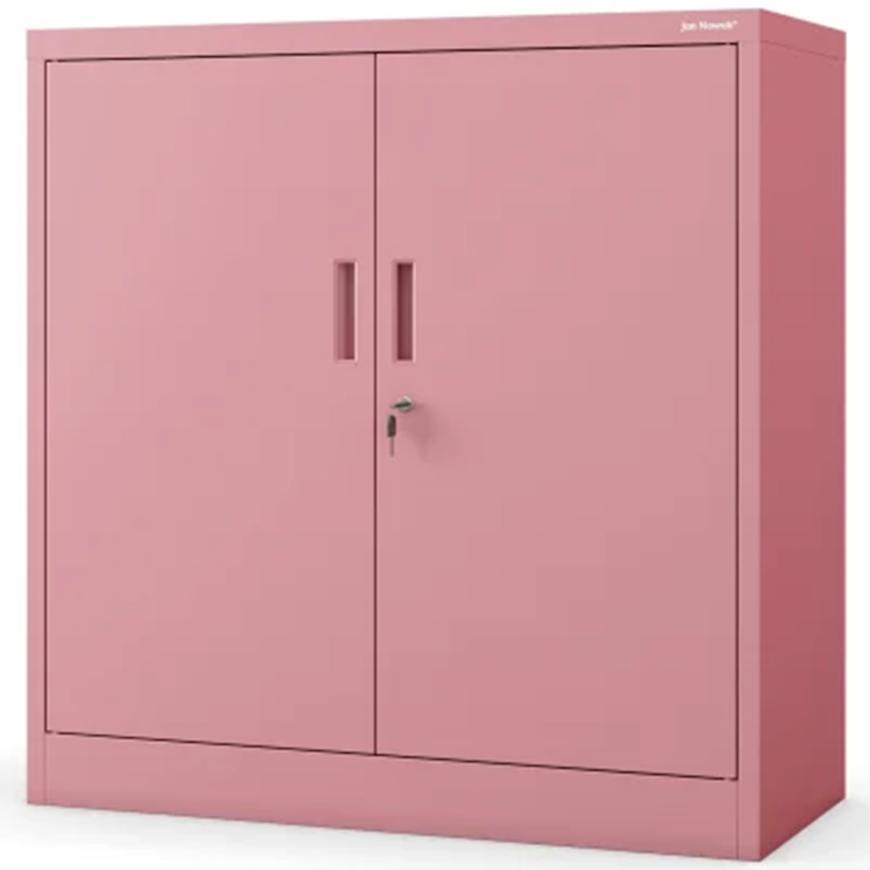Kovová Kancelářská Skříňka Beata pastelově růžové