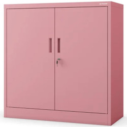 Kovová Kancelářská Skříňka Beata pastelově růžové