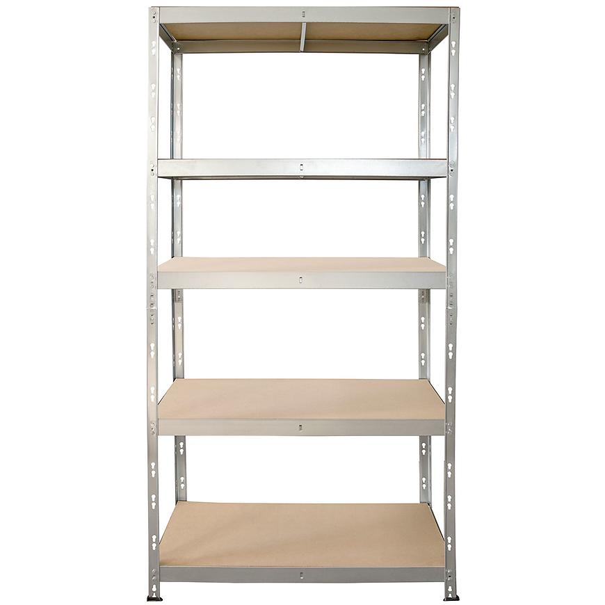 Kovový regál pozinkovaný Stabil II 180x90x45cm – 250 kg/5 polic