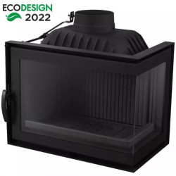 Krbová vložka FIORINA rohová 13KW sklo pravá