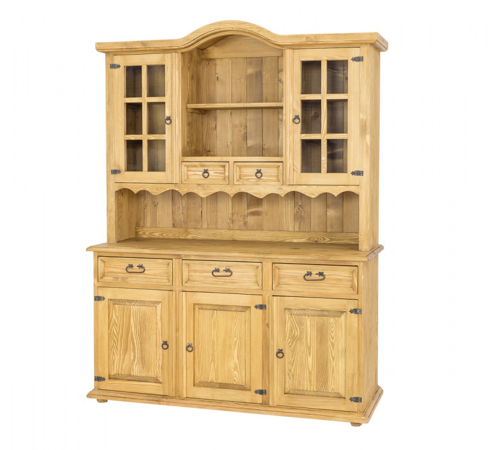 Kredenc z masivu vit 101 slim - k01- světlá borovice