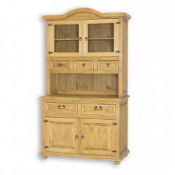 Kredenc z masivu vit 111 slim - k01 - světlá borovice