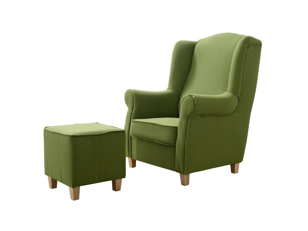 Křeslo AS s taburetem - An 2150 Provedení: Pouze křeslo, Nožičky: Bílé, látka: AN 2150