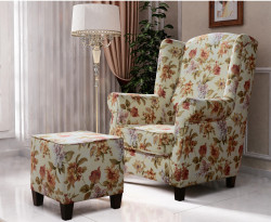 Křeslo As s taburetem Sandiano 2107 Provedení: Pouze křeslo, Nožičky: Wenge, látka: WM-19