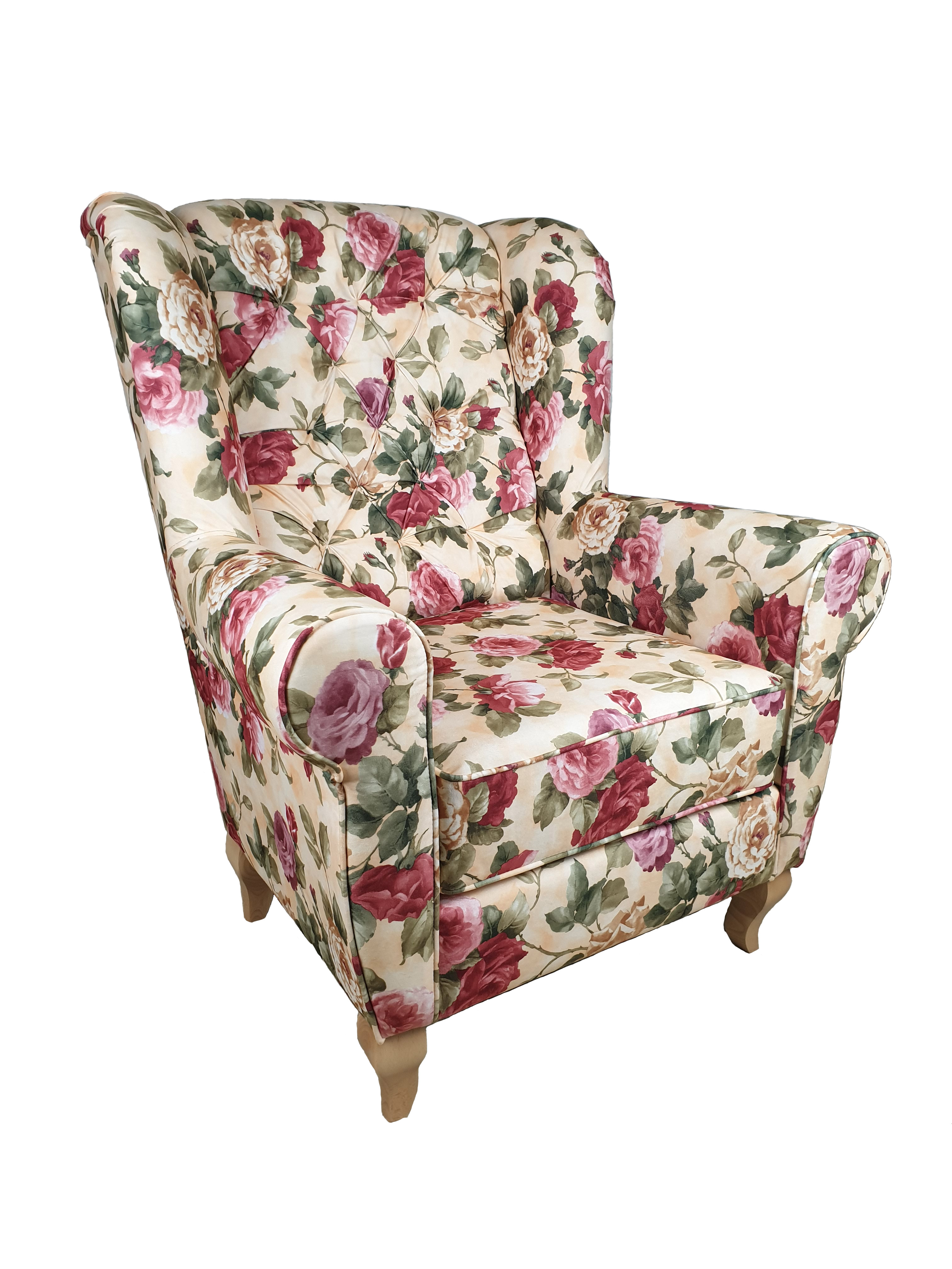 Křeslo Baroko Nožičky: Wenge, látka: Sandiano WM 82