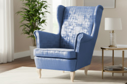 Křeslo Bresso - látka Mafera látka: Mafera 25 - modrá