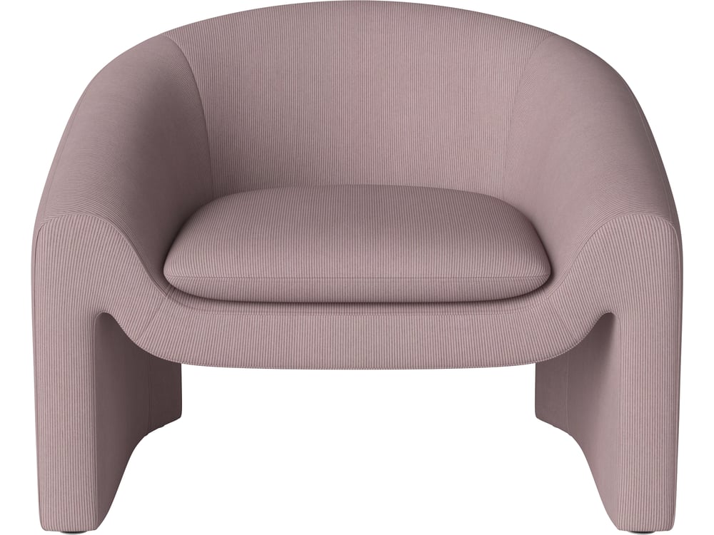 Křeslo Mielo, více variant - Bolia Varianta: Linea - Velvet & corduroy, Rosa