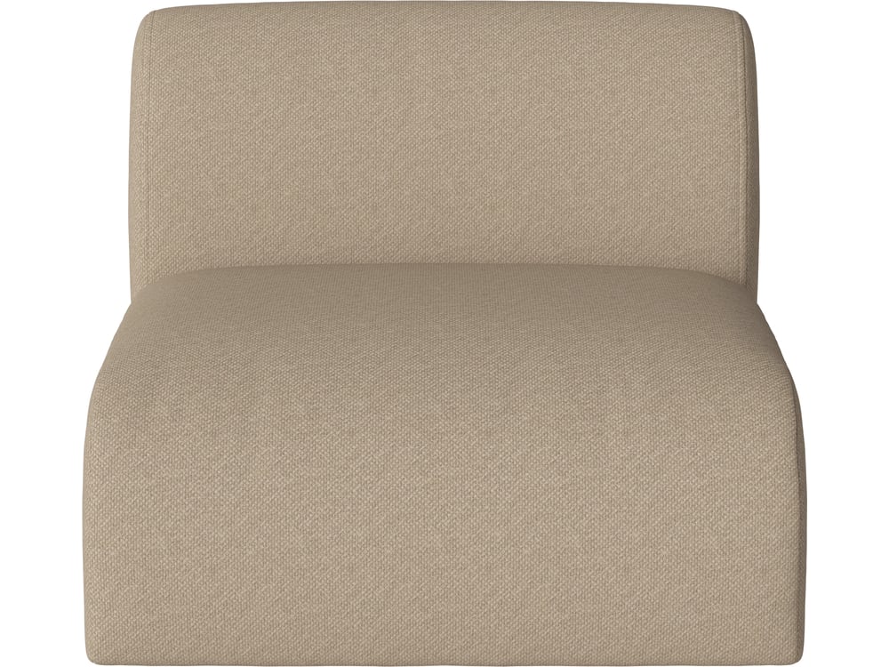 Křeslo Núvol Small Back - Přídavný modul Bolia Varianta: Vilme - Bouclé & texture, Dark beige