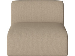 Křeslo Núvol Small Back - Přídavný modul Bolia Varianta: Vilme - Bouclé & texture, Dark beige