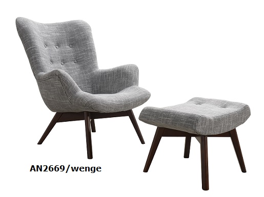 Křeslo Pik 2669 a podnožka Provedení: Pouze křeslo, Nožičky: Bílé, látka: AN 2669