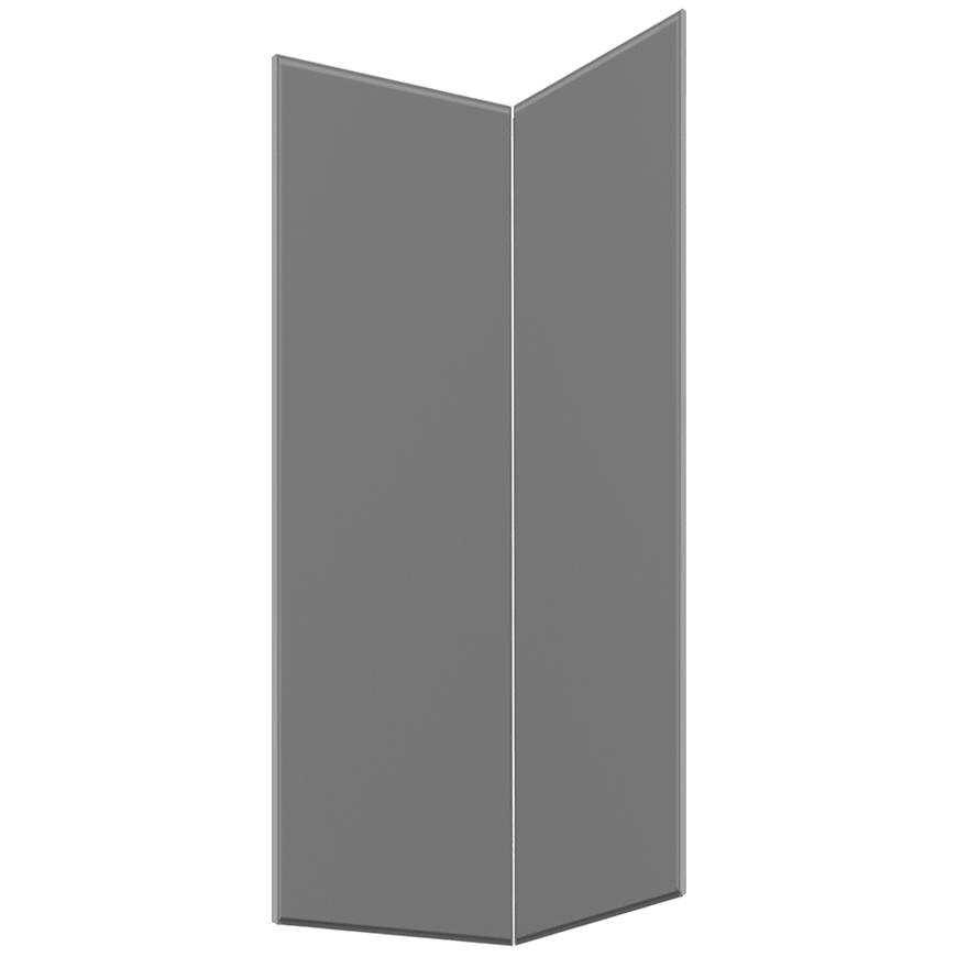 Kuchyňská dvířka Luxeo F16-G60N2(72) tenký rám šedá