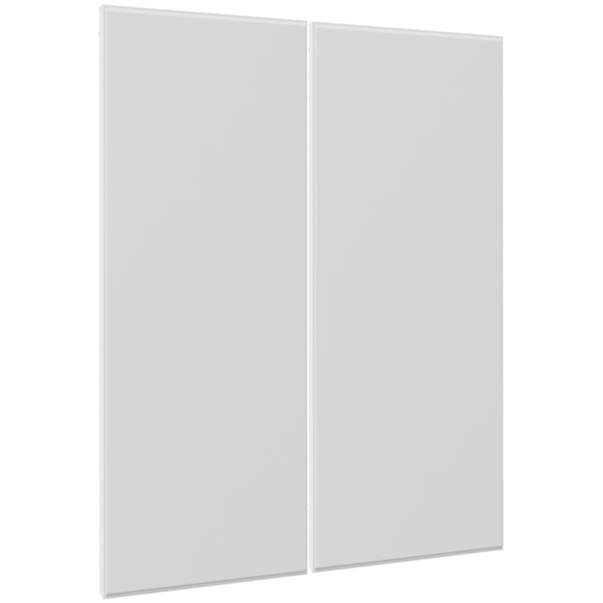 Kuchyňská dvířka Luxeo F16-G80(100) tenký rám bílá