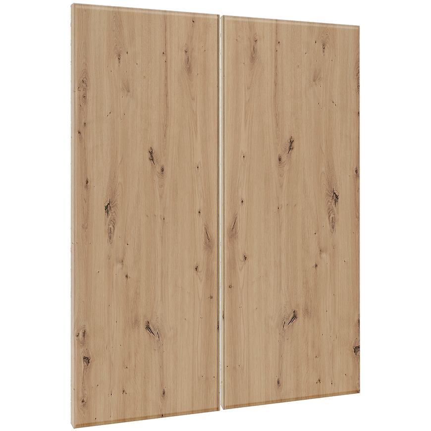 Kuchyňská dvířka Luxeo F16-G80(100) tenký rám dub