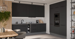 Kuchyňská linka 300x180 cm Aria ANT - Antracit + BL Black AFM