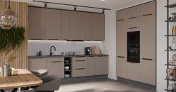 Kuchyňská linka 300x180 cm Aria ANT - Antracit + TA Sandgrau AFM