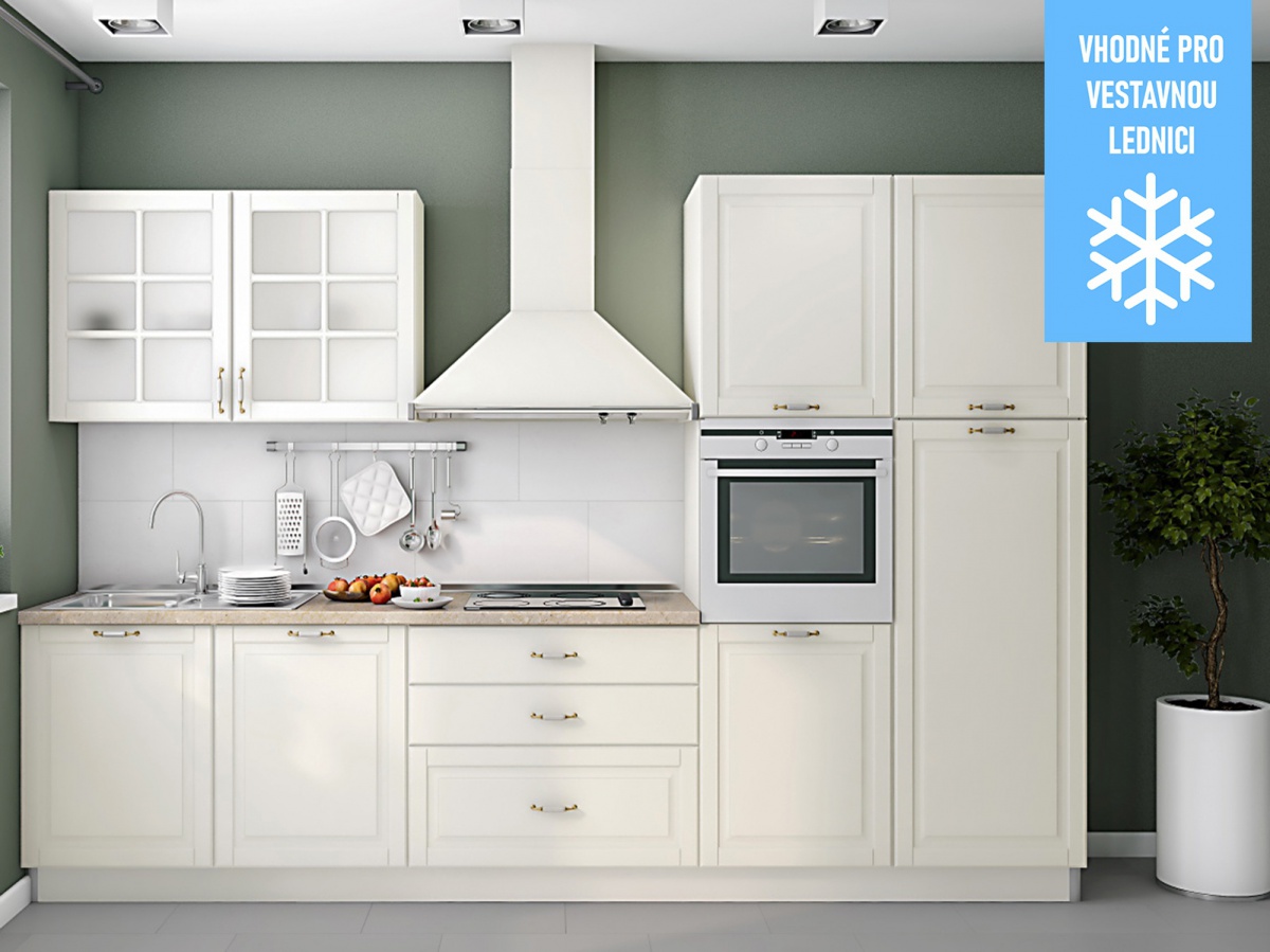 Kuchyňská linka 330 marley - béžová/mramor latina