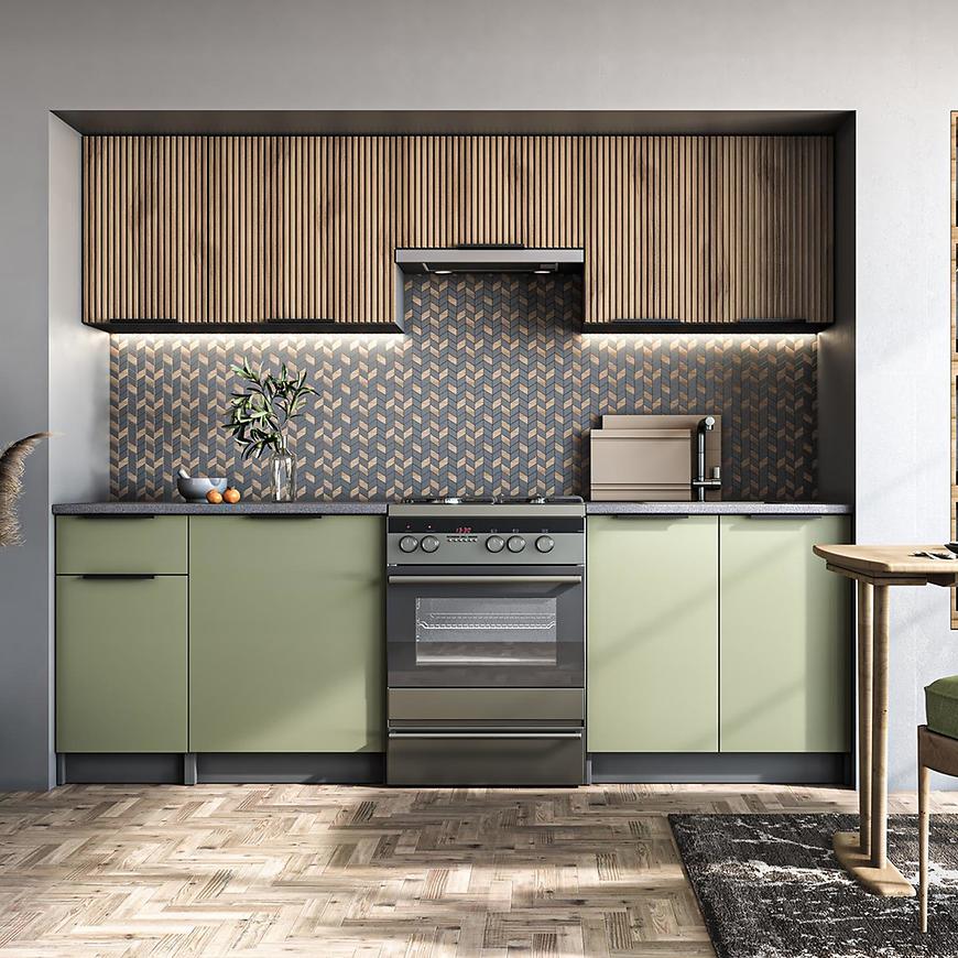 Kuchyňská linka Ksenia 240 zb ořech/pistacie/antracit