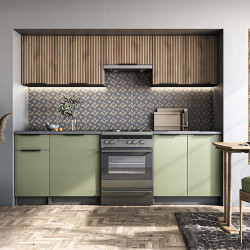 Kuchyňská linka Ksenia 240 zb ořech/pistacie/antracit